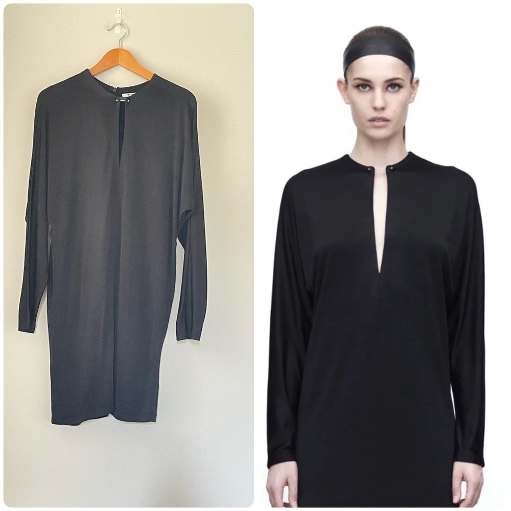T By Alexander Wang Jersey Dress Dolman Long Sleeves Dress Size L